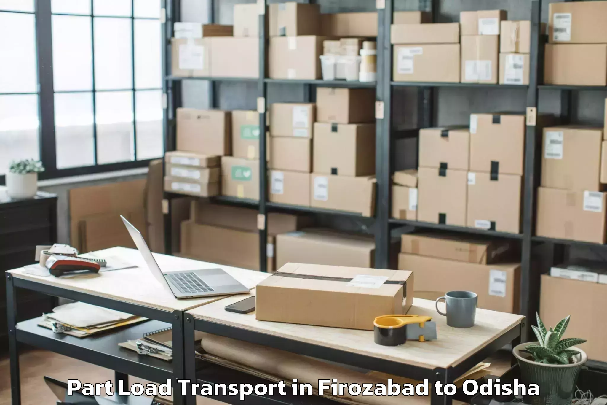 Reliable Firozabad to Dharuadihi Part Load Transport